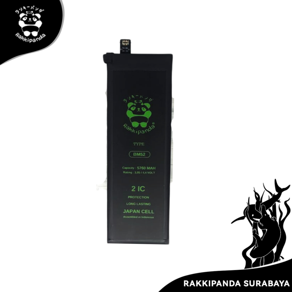 Baterai Rakkipanda BM52 Mi Note 10 / Mi Note 10 Pro / Mi Note 10 Lite / Mi CC9 Pro
