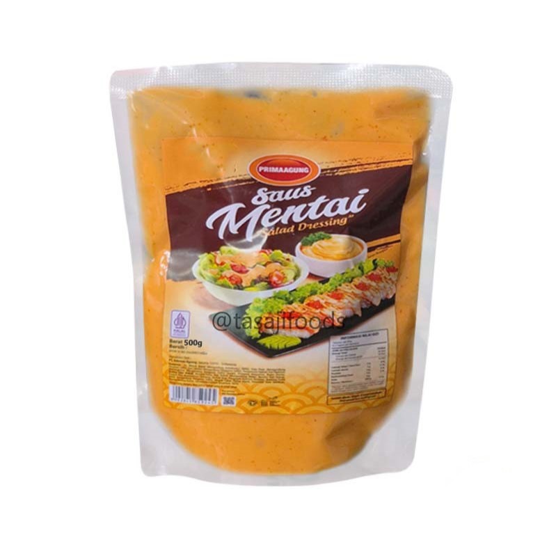 

Saus Mayones Mentai PRIMA AGUNG 500 Gr Mentai Sauce Pouch Refill