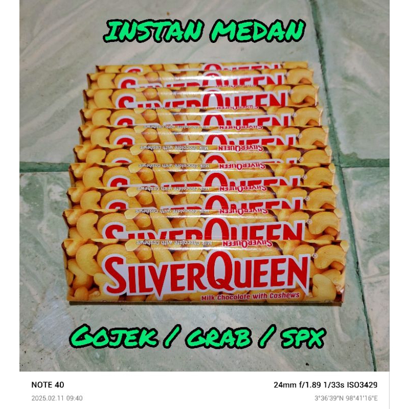 

SILVERQUEEN COKELAT CASHEW METE ~ 1 KOTAK ISI 10pcs (INSTAN MEDAN)