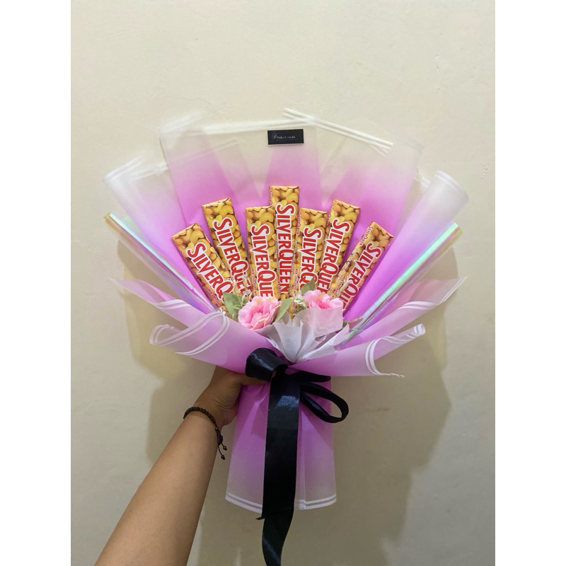 

buket coklat silverqueen/buket coklat/buket coklat silverqeen murah/buket valentine day