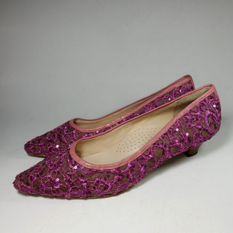 Andre Valentino original leather heels 40 size woman shoes