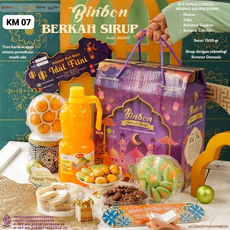 

Binbon Madani Hampers Kue Lebaran Sirup