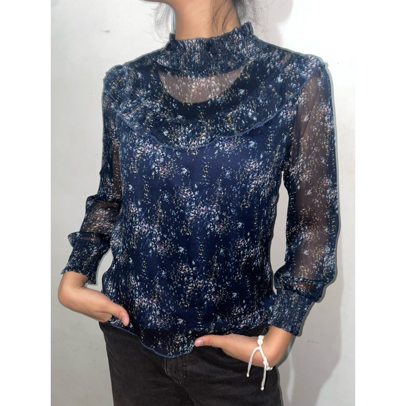 [Preloved] Kemeja Transparan Wanita