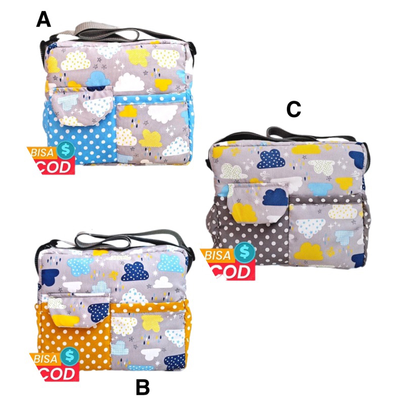 Tas bayi LUCU polos baby cewek cowok tas perlengkapan bayi ukuran sedang merah coklat lucu tas ranse