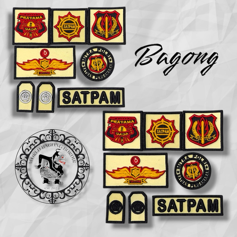 LOGO SATPAM TIMBUL 3D (COSTUM NAMA)