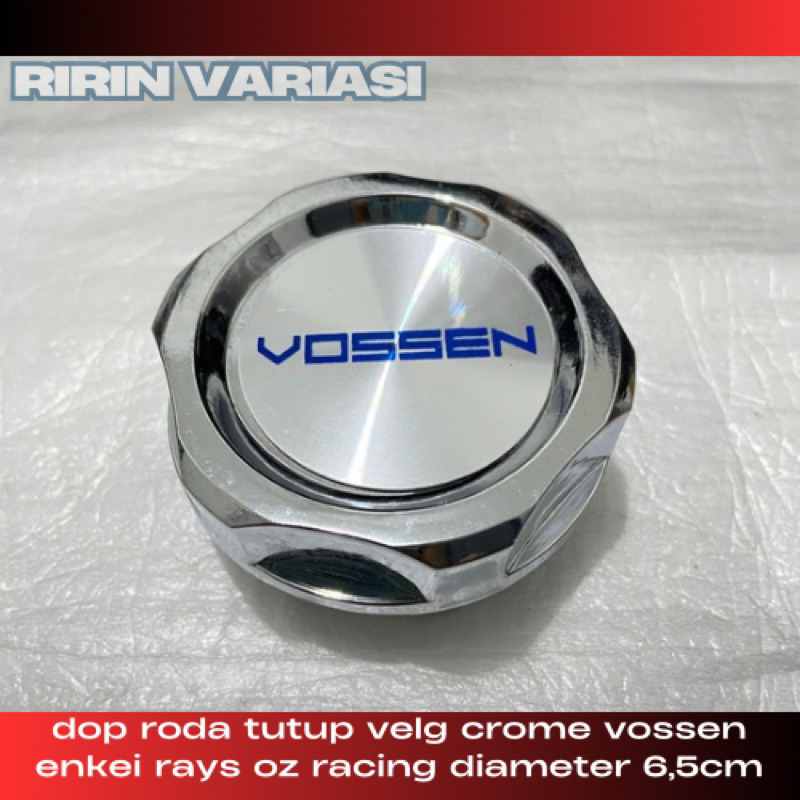 tutup velg dop velg mobil variasi VOSSEN crome diameter 6,5cm