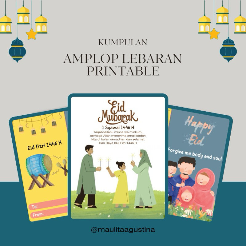 

Kumpulan Amplop Lebaran Printable by Maulita Agustina