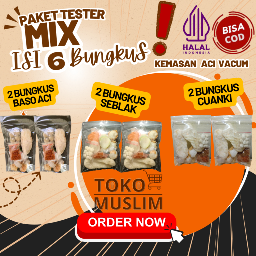 

PAKET MIX CUANKI INSTAN,BASO ACI ,SEBLAK ENAK DAN HALAL