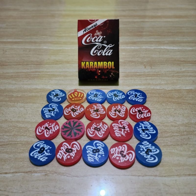 Buah / Biji / Koin Mainan Karambol Ada 3 Pilihan Ketebalan 3MM / 4MM / Dan 5 MM