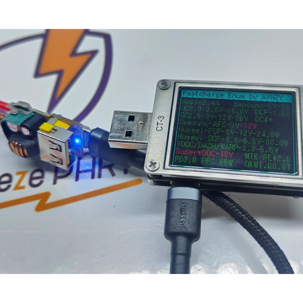 Modul DIY Charger Mobil PD3.0 65W  VOOC QC3.0 QC4.0 USB type C