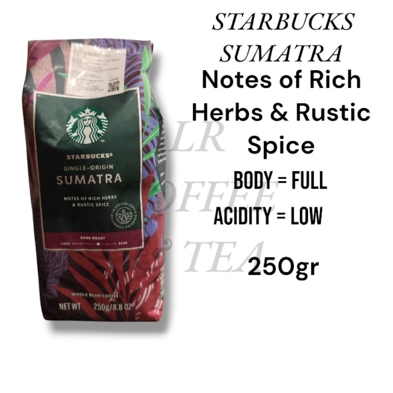 

Whole Bean/Biji Kopi Starbucks Single-Origin Sumatra 250 gram