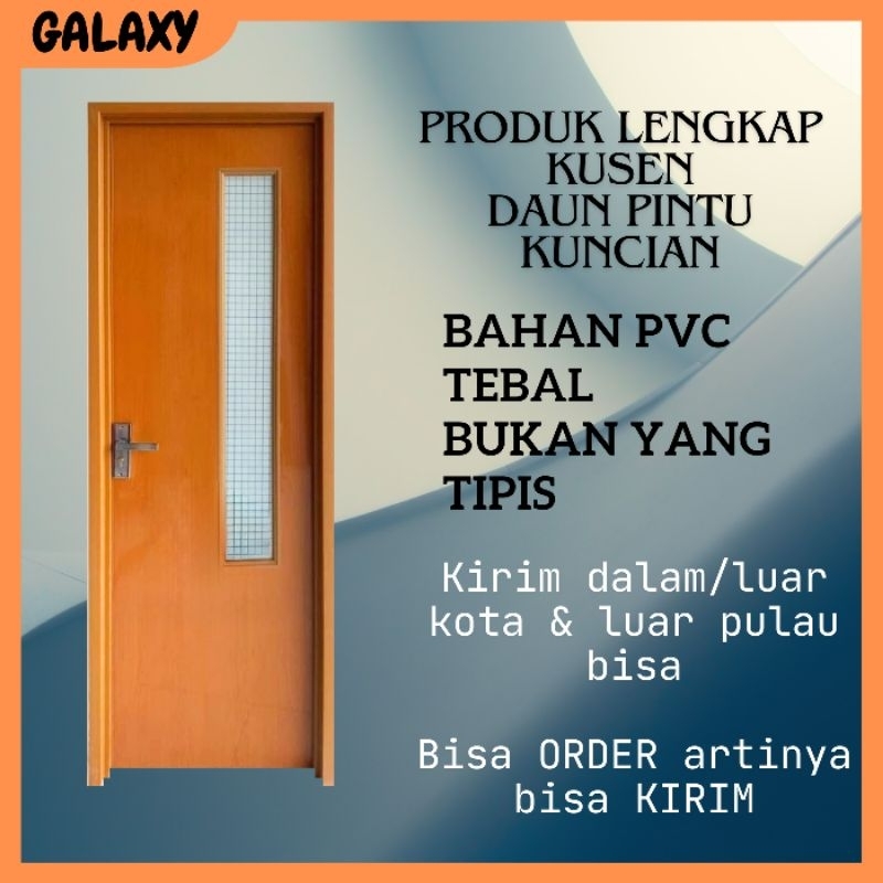 Pintu PVC Kamar Mandi Coklat Tebal Berkualitas