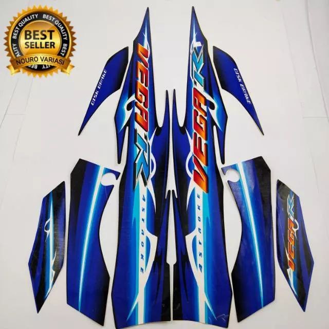 Striping Stiker Yamaha Vega R New 2007 2008 Biru Murah