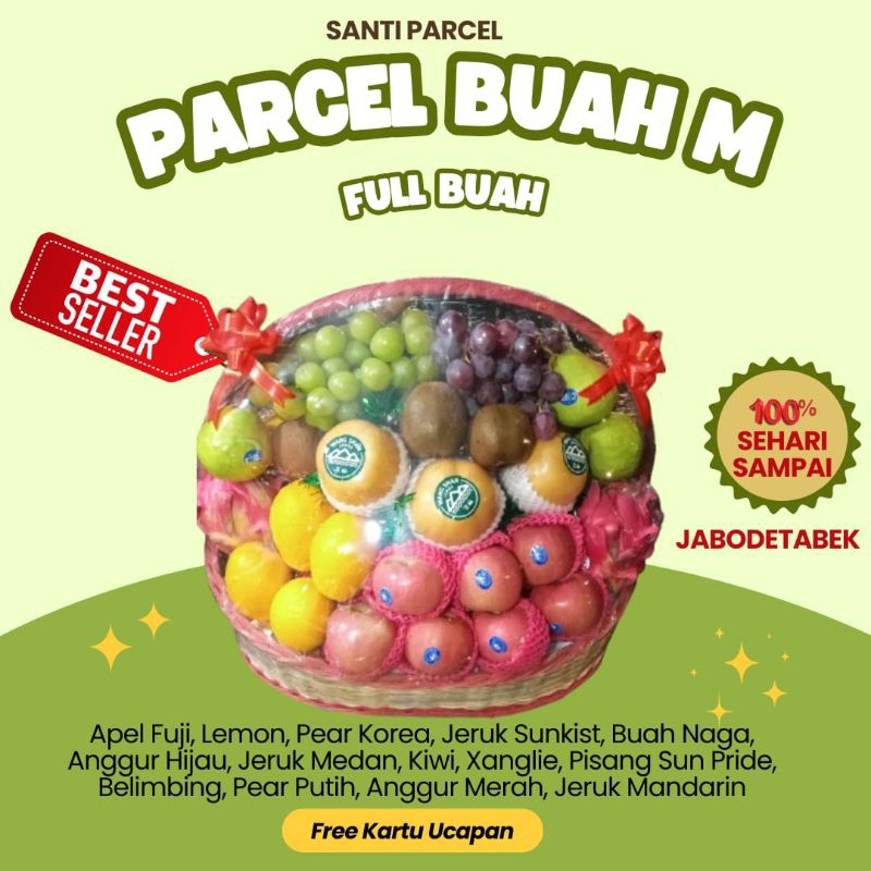 

Parcel buah | hampers nikahan | hadiah ulang tahun | parcel untuk orang sakit (full buah Tipe M)