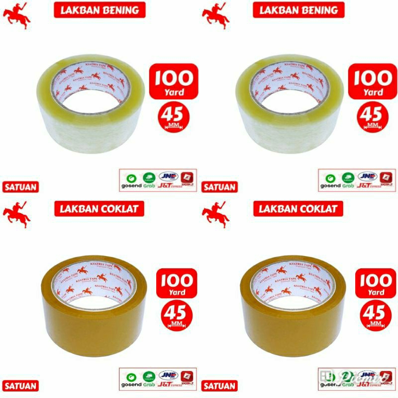 

KSATRIA Lakban OPP Tape 45 mm x 100 yard