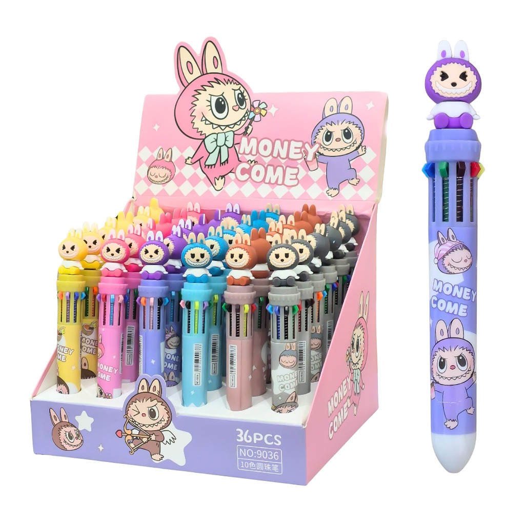 

Ball Pen 10 Warna no.9036 Labubu