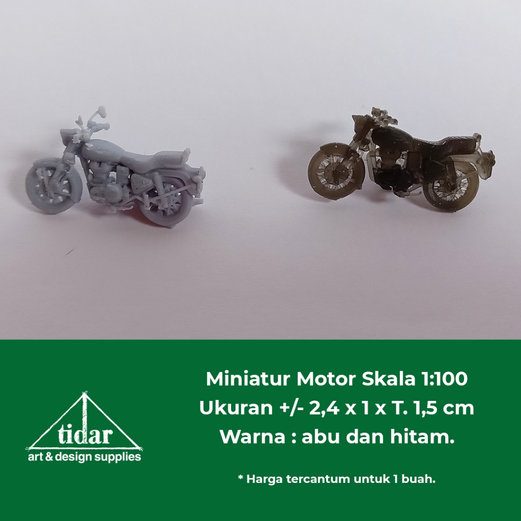

[MR] HB - Miniatur Motor Skala 1:100 - Maket Sepeda Roda Dua