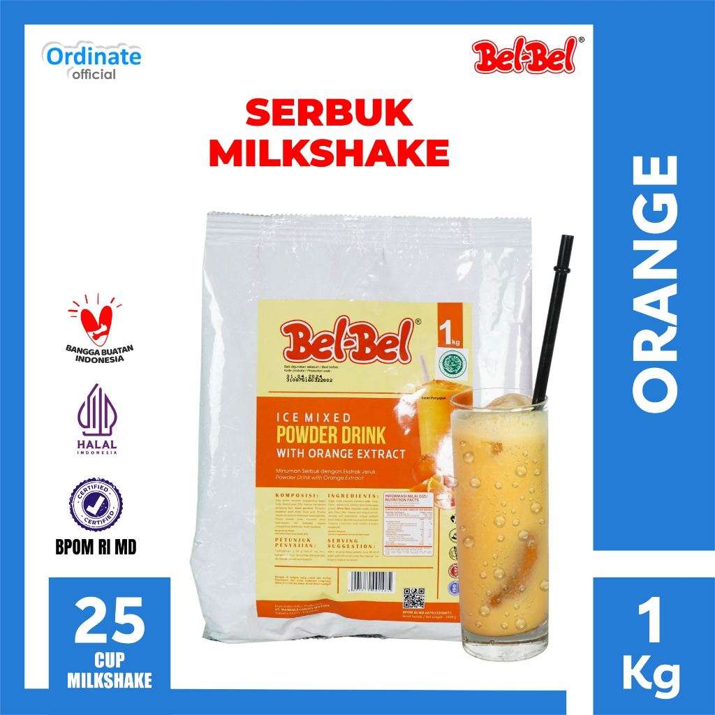 

Bubuk Minuman Rasa Orange 1 Kg - Belbel