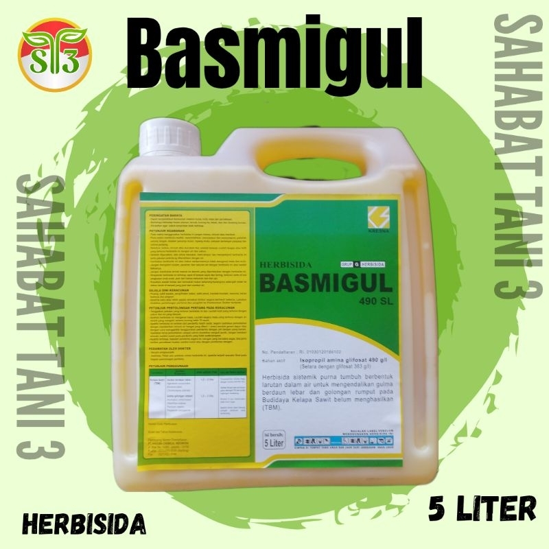 Basmigul 5 liter herbisida sistemik pembasmi rumput