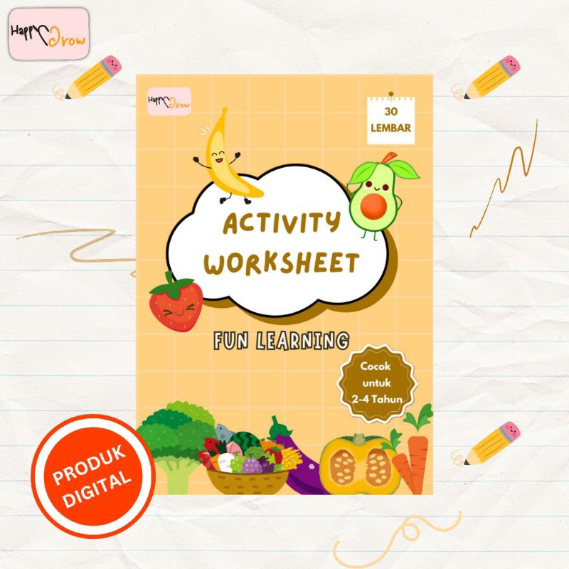 PRESCHOOL WORKSHEET - TK PAUD 2-4 Tahun Printable Kid