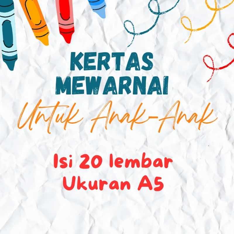 

20 Lembar Kertas Mewarnai untuk Anak-Anak