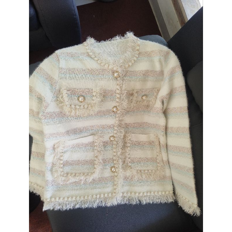 Cardigan Import Wol Fur Premium Tweed 1158