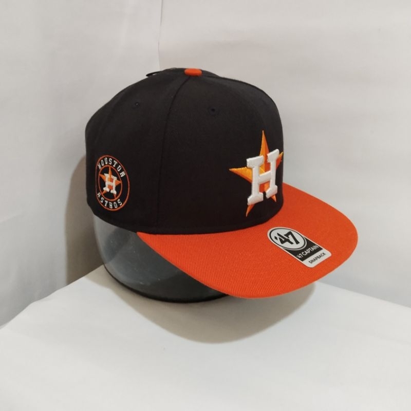 Topi 47 Brand Original 100% Houston Astros Sure Shot 2Tone Captain Snapback New