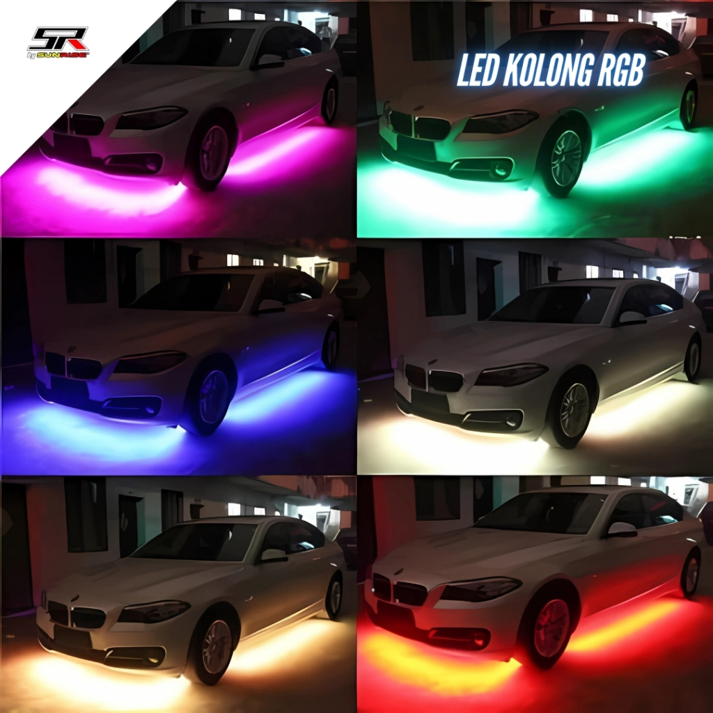 LAMPU KOLONG RGB Lampu Kolong Mobil LED Strip RGB Lampu LED Strip Flexible RGB Bluetooth App Control