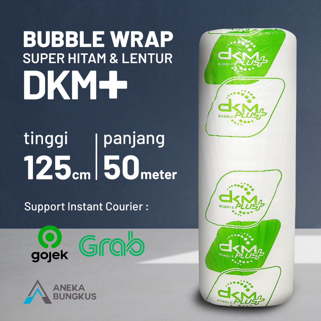 

HJK BUBBLE WRAP ROLL DKM+ RUSFET BENING HITAM 125CM X 50M