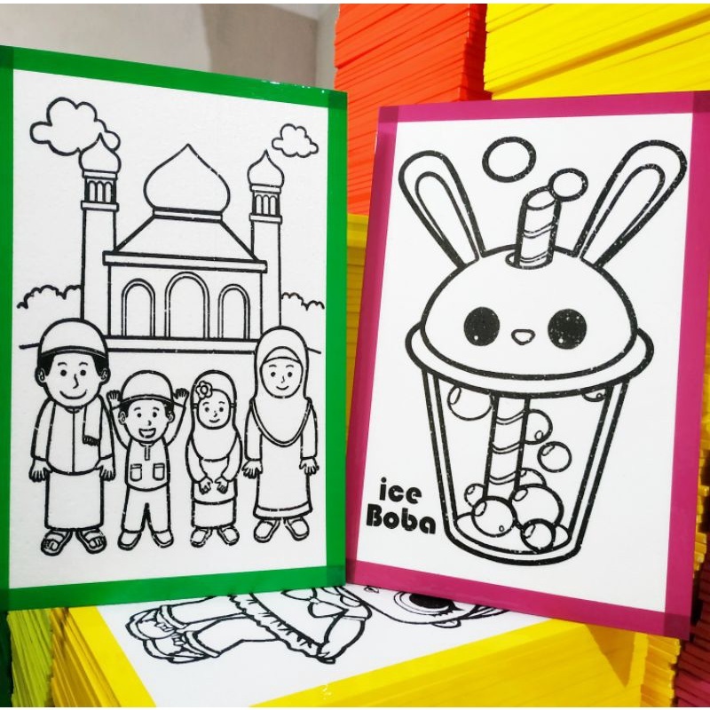 

(1pcs) [Lis Lakban] Sterofoam Lukis Uk 33x50x1 cm / Styrofoam Lukis Anak Lis Pinggir Lakban