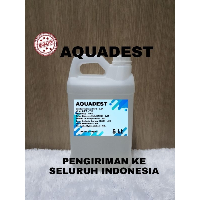 Aquadest 5Liter [LINK KHUSUS INSTANT DAN SAMEDAY]