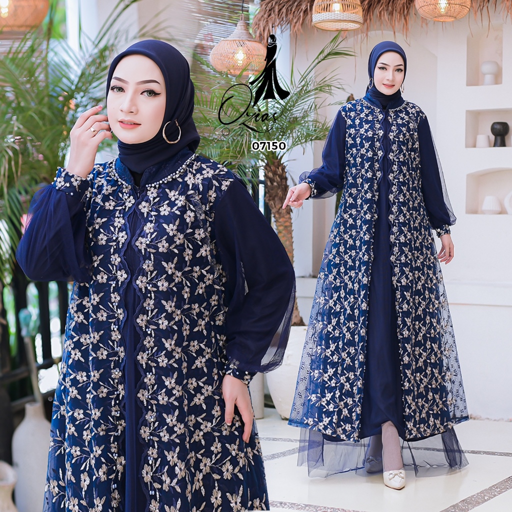 GAMIS OZIAS TILE NAMIRA 07150 07050 LD 105 120 140 150 | Gamis Wanita Jumbo 4XL 5XL | Gamis Lebaran 