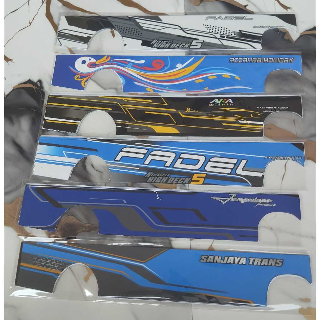 

stiker liveri bis miniatur plastik sepasng roda 2