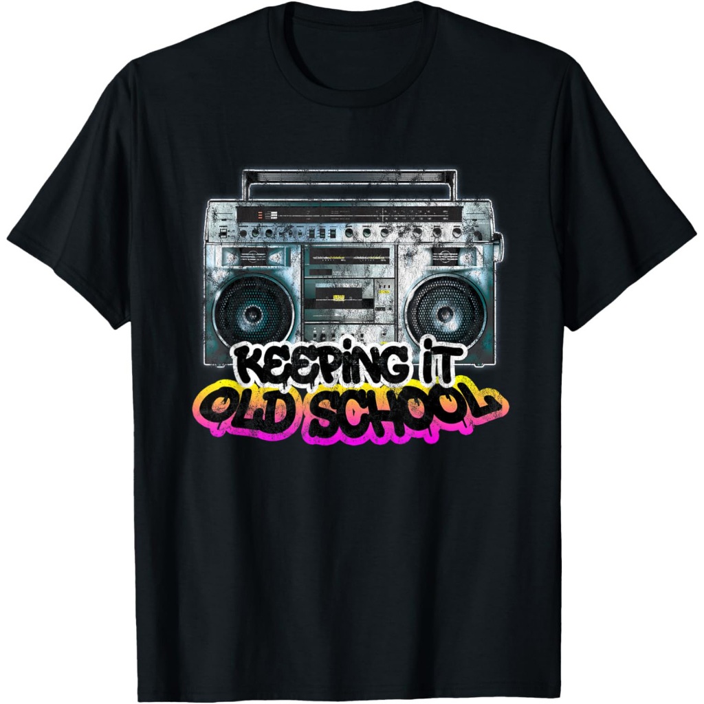 Tetap Bergaya Jadul - Kaos Boombox Vintage 80-an
