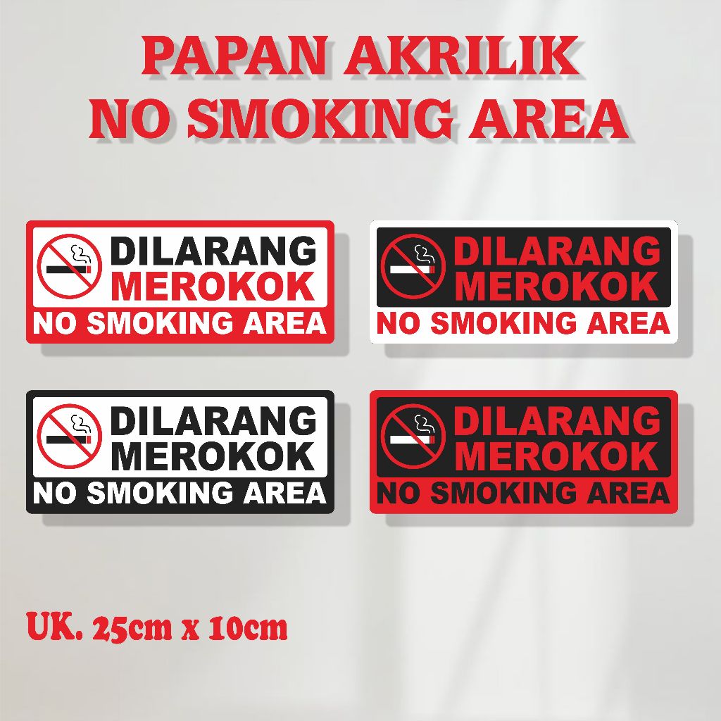 

AKRILIK PAPAN NAMA TULISAN DILARANG MEROKOK / NO SMOKING / BY ZAMZA.ACRYLIC