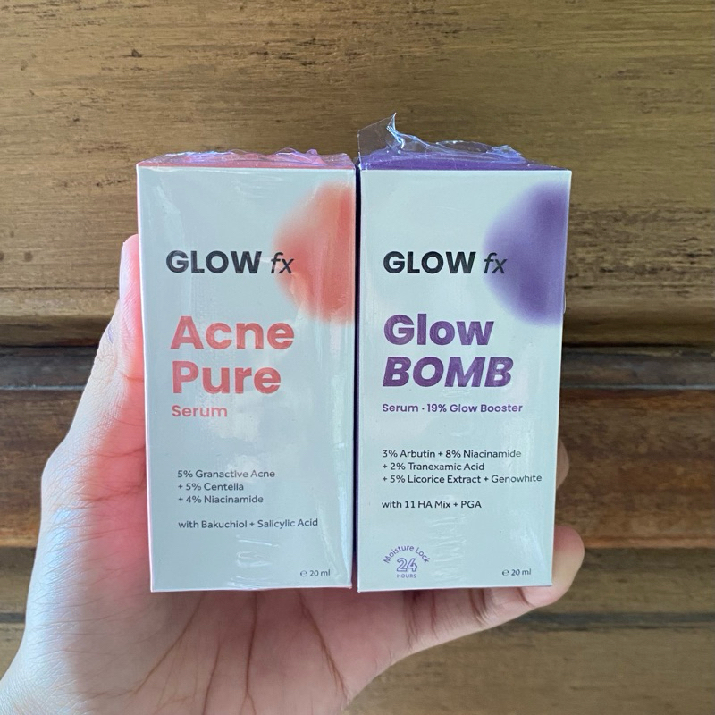 Glow FX Acne Pure Serum || Glow FX Glow Bomb