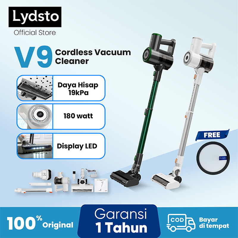 Lydsto V9/V9 PRO Penyedot Debu Vacum Cleaner Tanpa Kabel Cordless Vacuum Cleaner portable 19Kpa