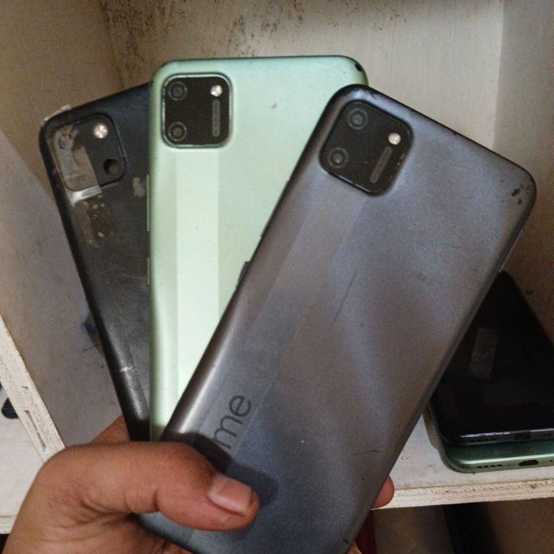 realme c11 minus lcd.mesin hidup
