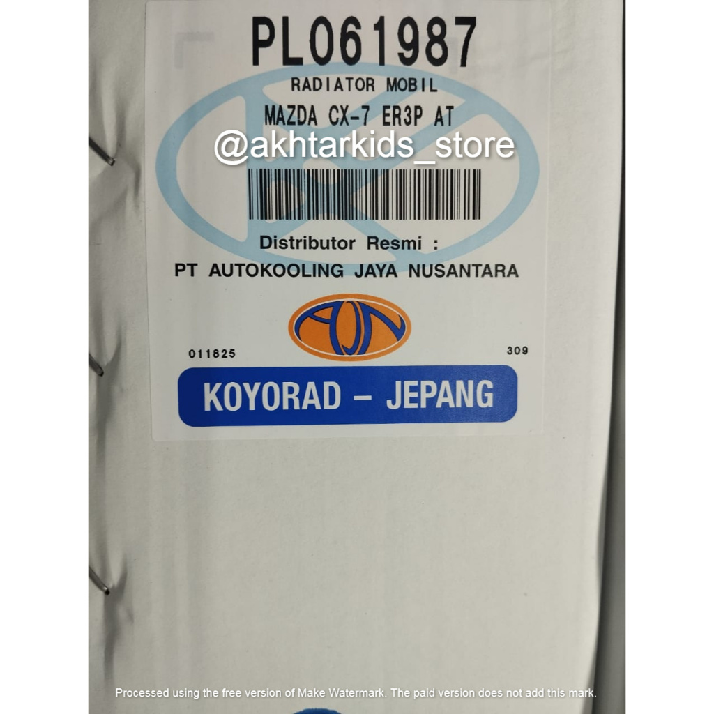 Radiator Mazda CX7 CX-7 Matic Koyorad