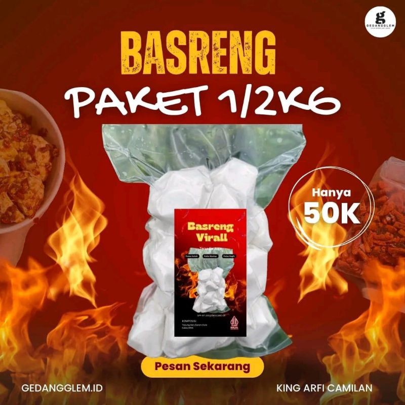 

500gr BASRENG KERING TERLARIS TIKTOK SHOP