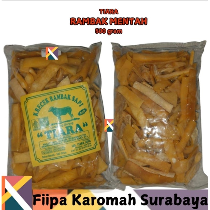 

Kerupuk Kulit Sapi Rambak Mentah 500 gram