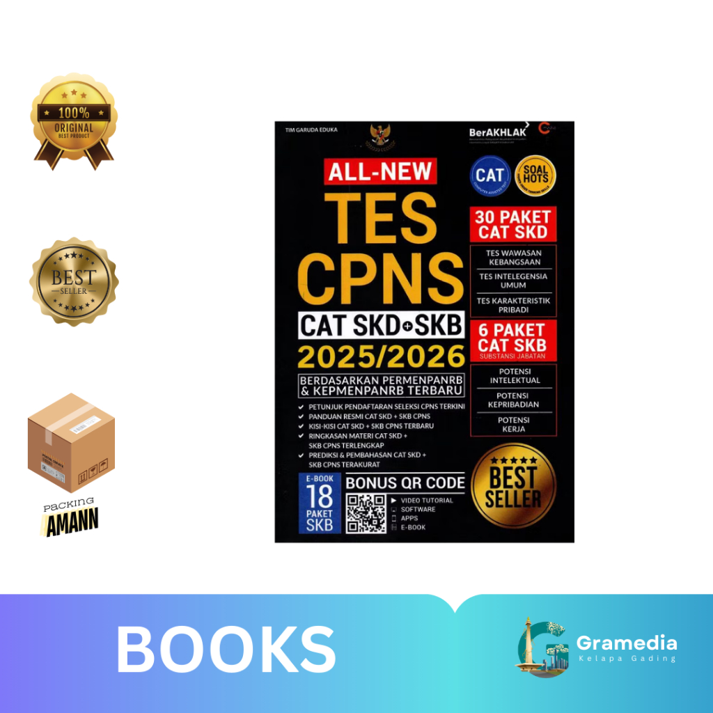 Gramedia MKG - Buku All New Tes CPNS CAT SKD+SKB 2025/2026