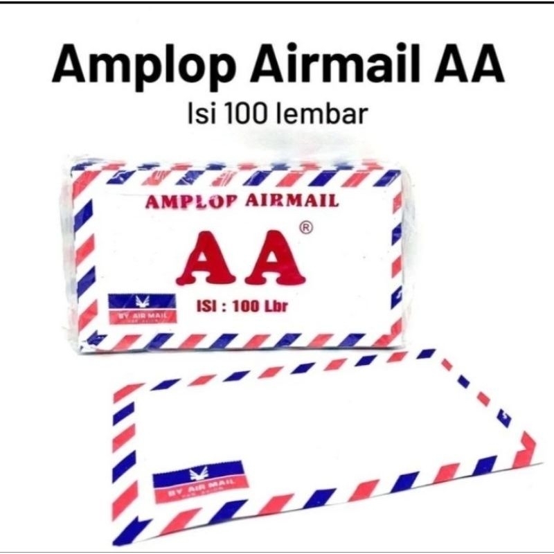 

Amplop Airmail AA/ Amplop isi 100 lembar