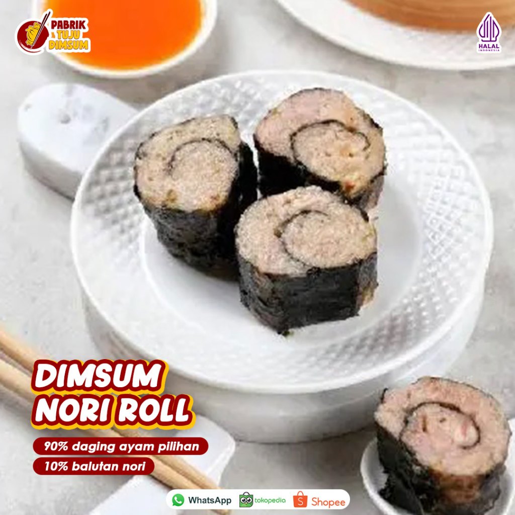 

DIMSUM NORI ROLL FROZEN / ISI 25PCS / HALAL / MURAH