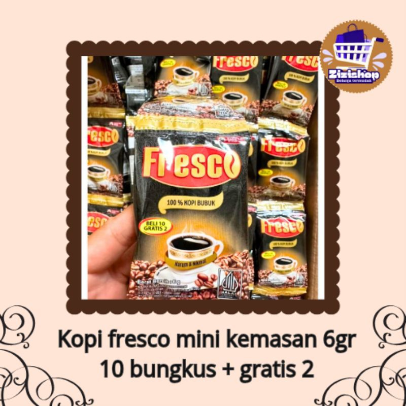 

1 KARDUS/KARTON KOPI FRESCO MINI 6GR ( ISI 20 RENTENG) (10PCS + 2PCS)....MURAH