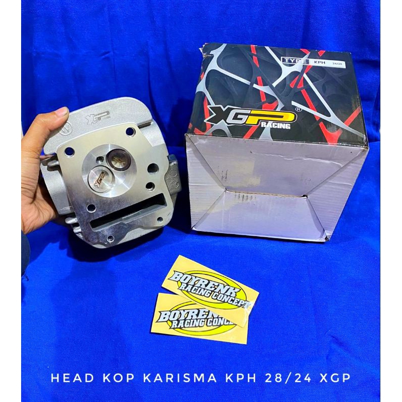 HEAD / KOP KHARISMA KARISMA SUPRA X 125 KPH UKURAN KLEP 28/24 XGP-BOYRENK