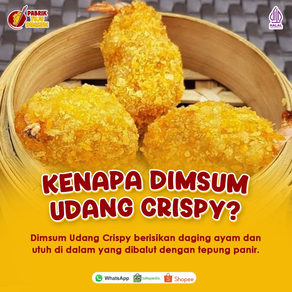 

DIMSUM UDANG CRISPY ISI 25PCS / MURAH / HALAL / DEPOK