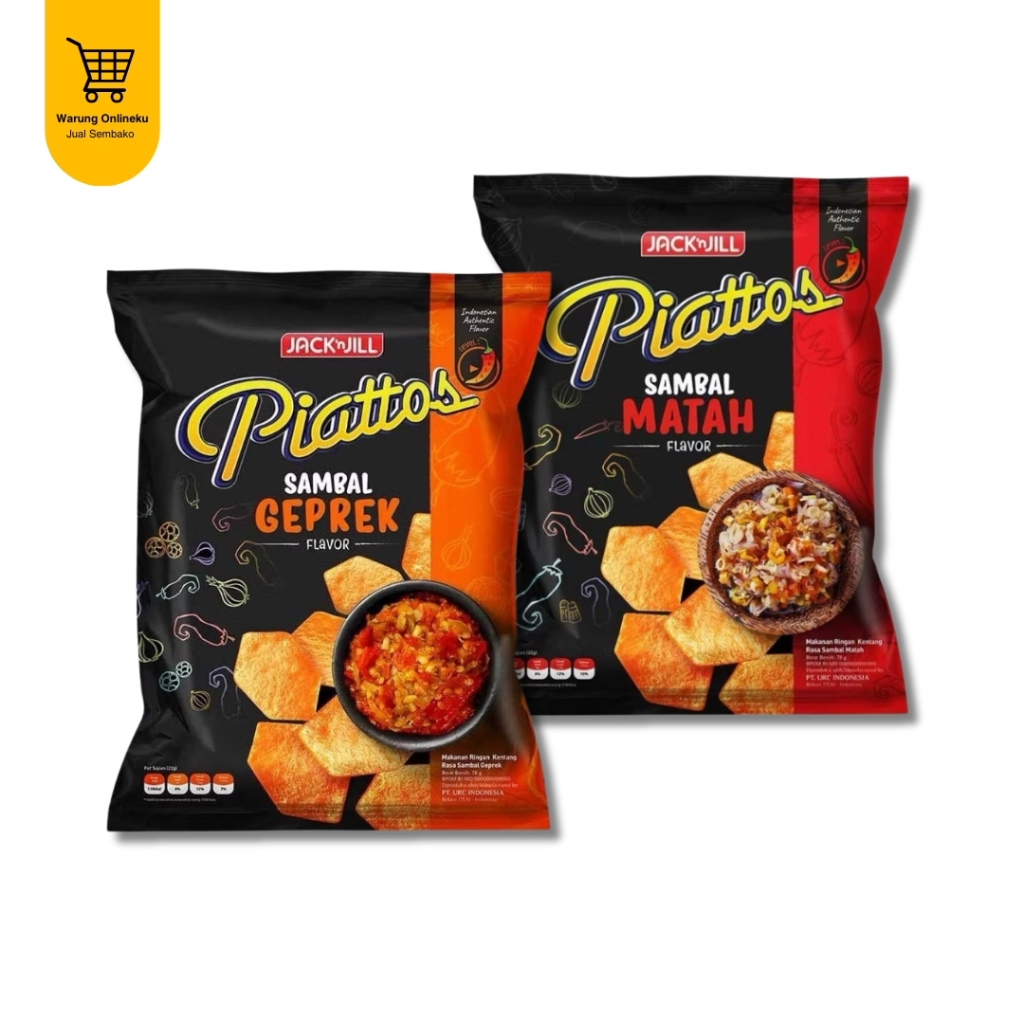 

PIATTOS RASA SAMBAL GEPREK / SAMBAL MATAH 68GR