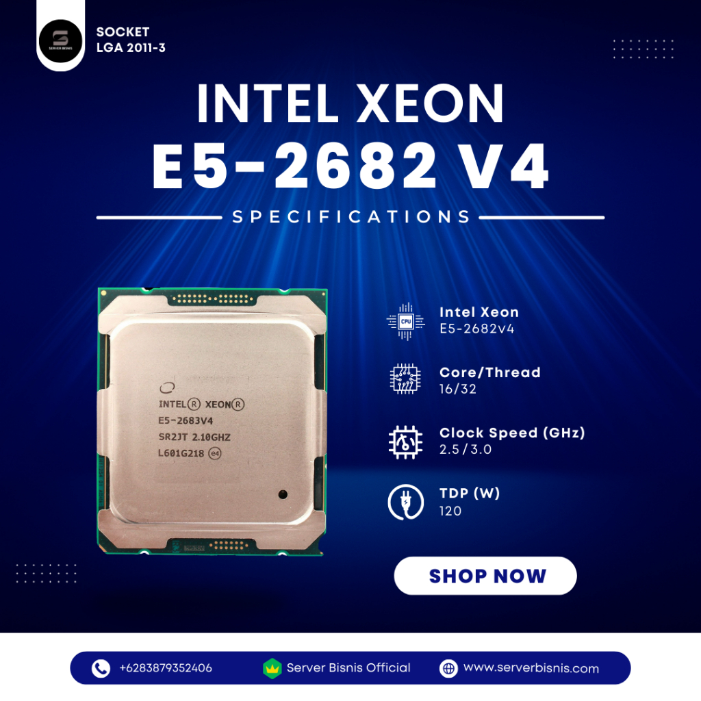 Intel Xeon E5 2682v4 16 Core 32 Threads 2.50 Ghz E5 2683 v4 E5-2683v4