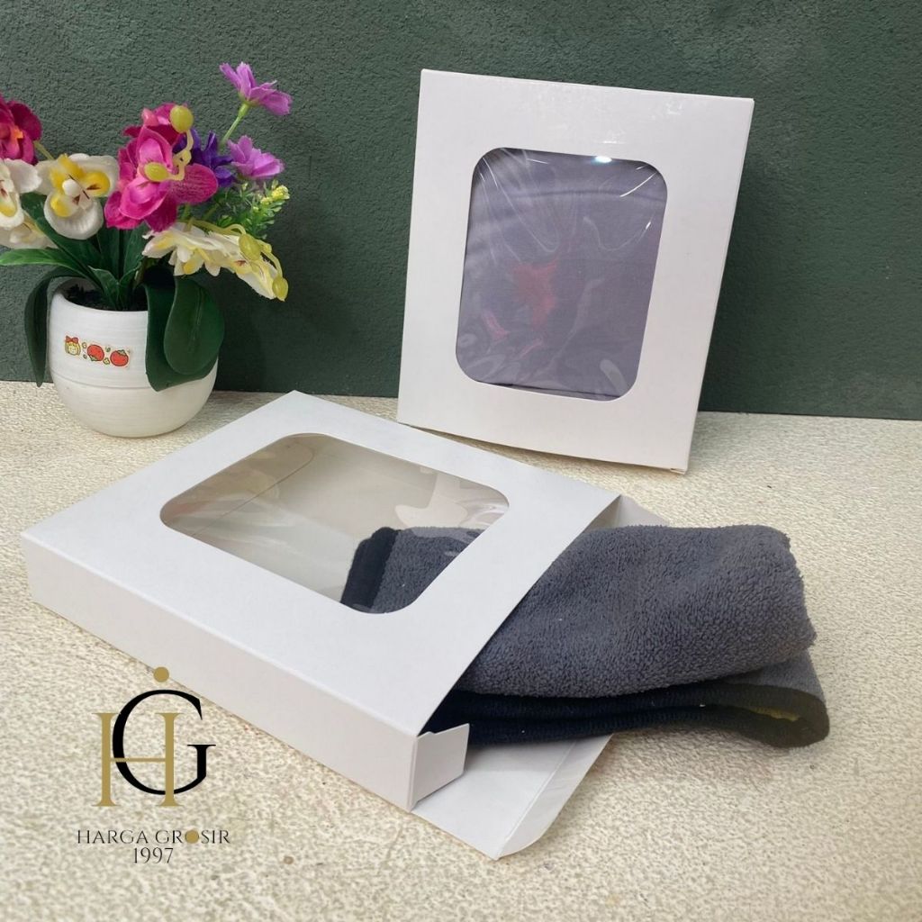

PACKAGING BOX HIJAB PUTIH POLOS 17 X 3 X 17 CM MN-1802 BOX HAMPERS KADO LEBARAN MURAH COD